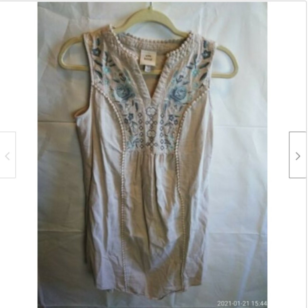 Knox Rose Floral Boho Embroidered Dress Size S